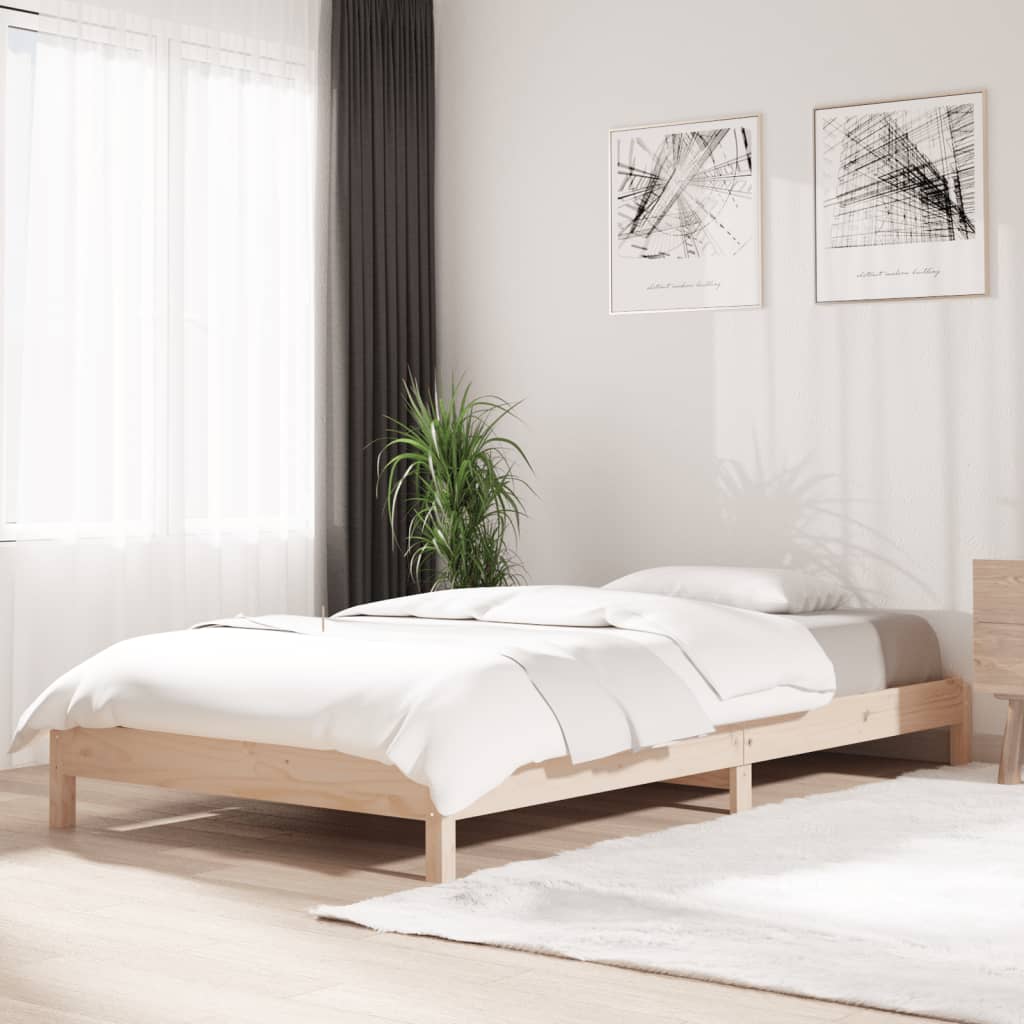 vida XL Stapelbett 75x 190 cm Massivholz Kiefer