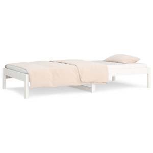 Válenda bílá 90 x 190 cm Single masivní borové dřevo - obrázek 5