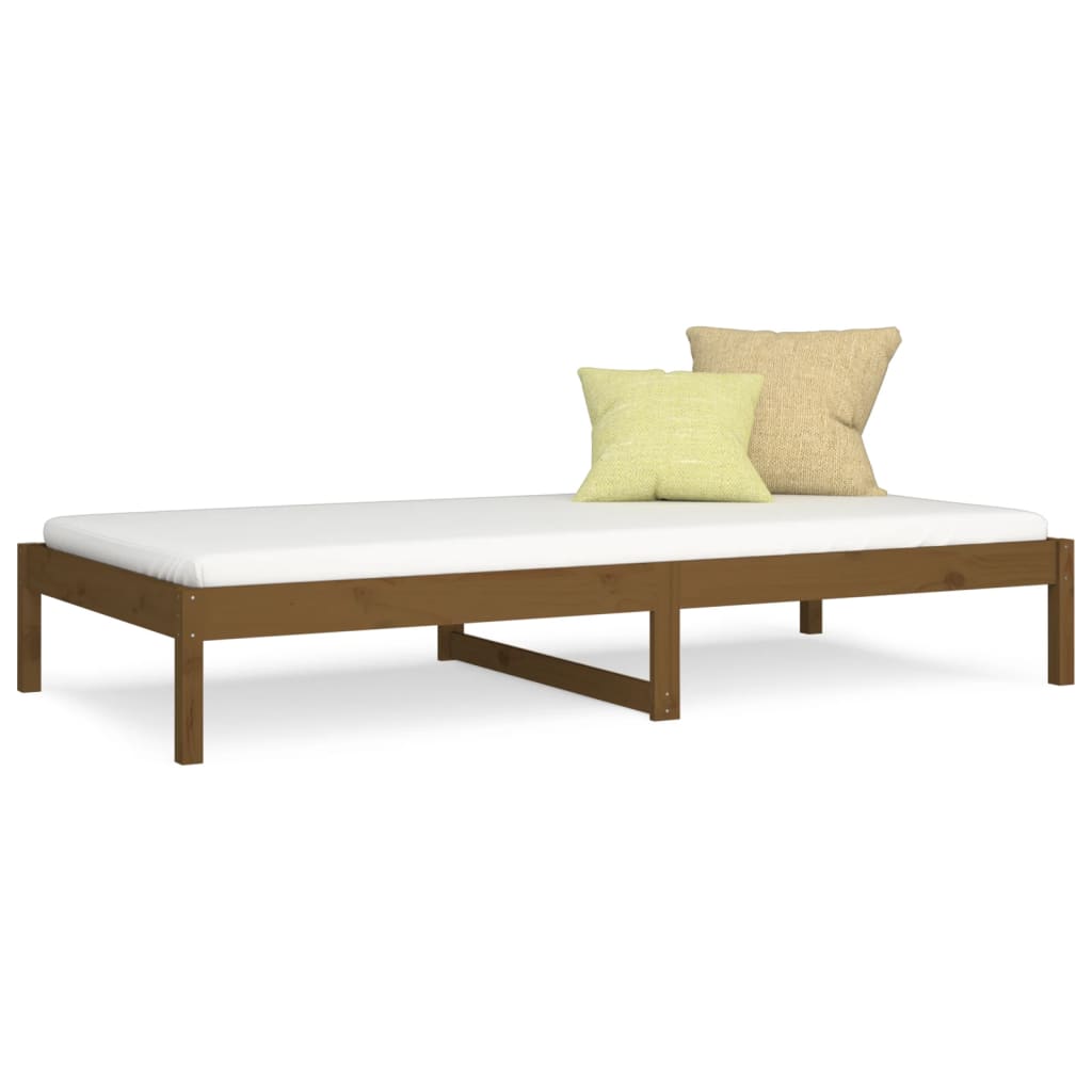 vidaXL Slaapbank 90x190 cm massief grenenhout honingbruin 3FT Single