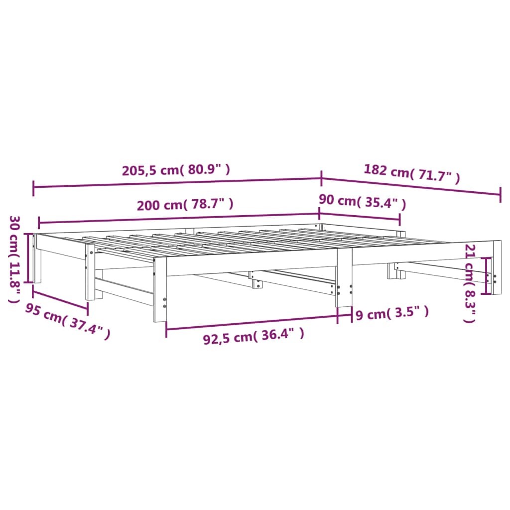 Hvid / 90 x 200 cm - Billede 14