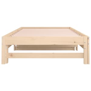 Výsuvná postel 2x (80 x 200) cm masivní borové dřevo - obrázek 11