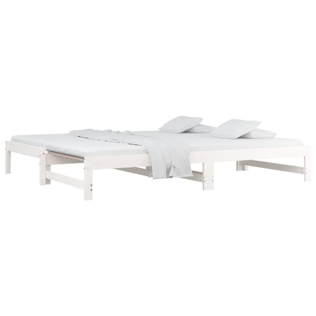 Pull-out Day Bed Bedroom Guest Sofa Bed Daybed Couch Solid Wood Pine vidaXL