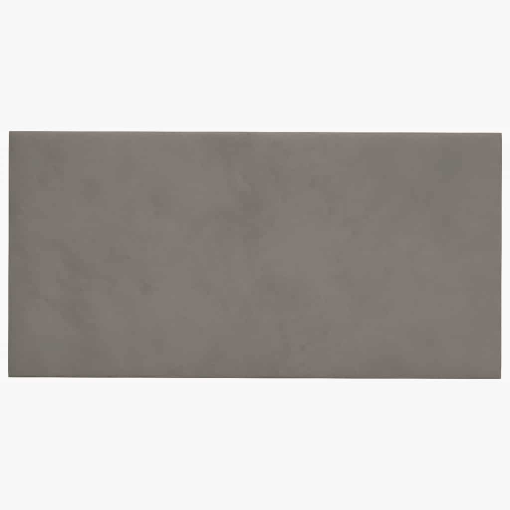 vidaXL Panouri de perete 12 buc. gri deschis 60x30 cm catifea 2,16 m²