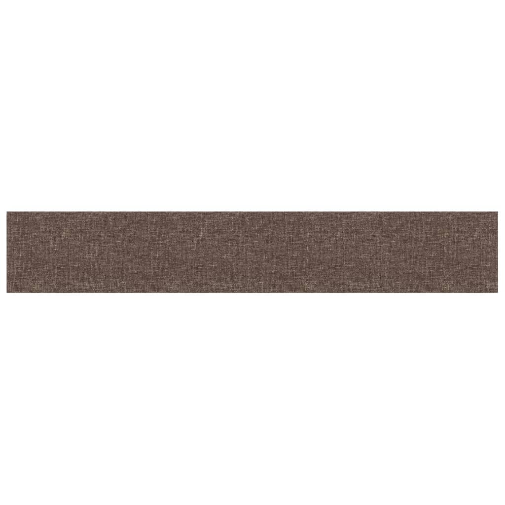 vidaXL Wandpaneele 12 Stk. Taupe 90x15 cm Stoff 1,62 m²