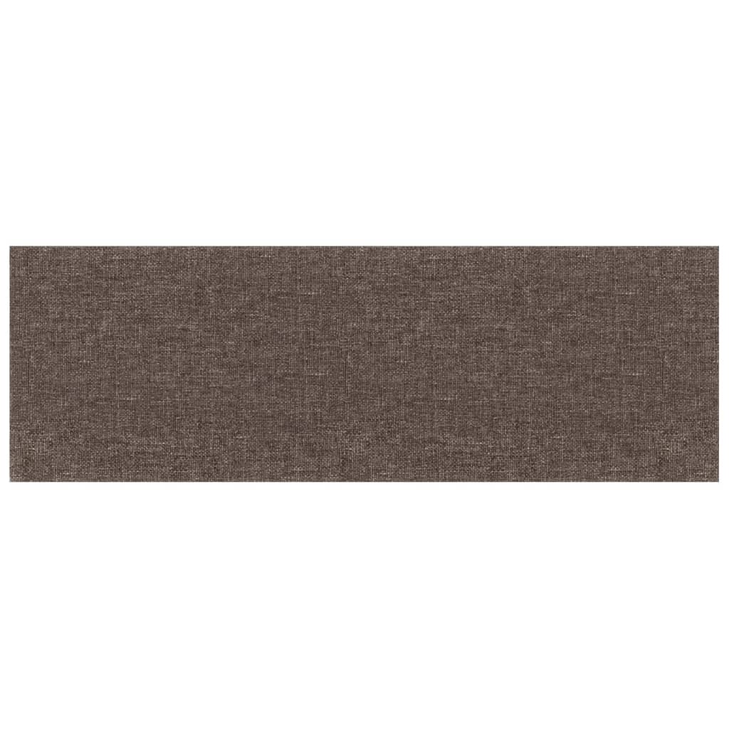 vidaXL Panouri de perete 12 buc. gri taupe 90x30 cm textil 3,24 m²