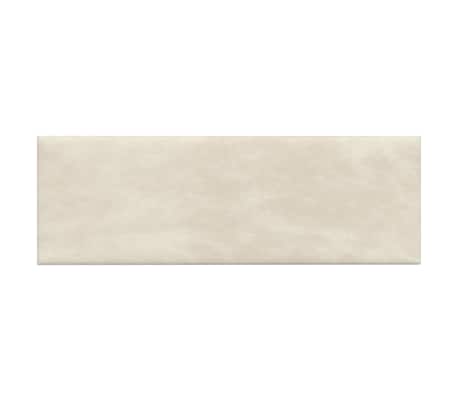 vidaXL Panouri de perete 12 buc. crem 90x30 cm catifea 3,24 m&sup2;