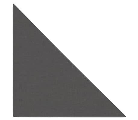 vidaXL Zidne ploče od tkanine 12 kom tamnosive 30 x 30 cm 0,54 m²