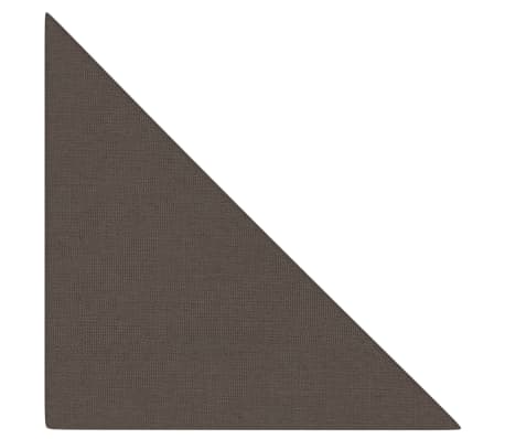 vidaXL Väggpaneler 12 st taupe 30x30 cm tyg 0,54 m²