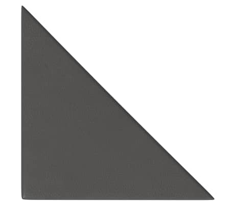 vidaXL Πάνελ Τοίχου 12 τεμ. Γκρι 30 x 30 εκ. 0,54 μ² Συνθετικό Δέρμα