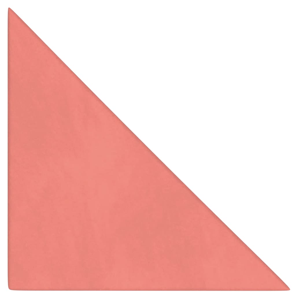 Thumbnail - vidaXL Wandpaneele 12 Stk. Rosa 30x30 cm Samt 0,54 m²