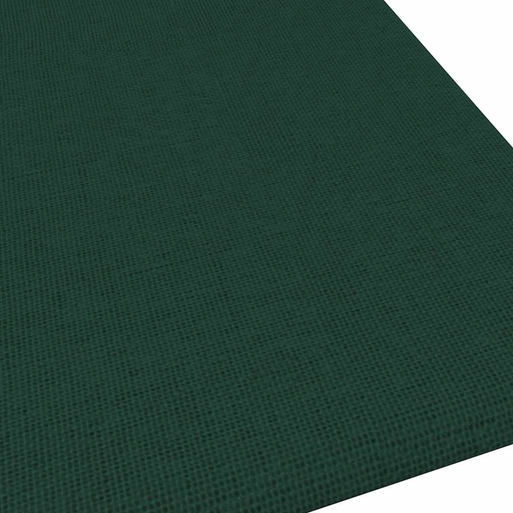 Panouri de perete 12 buc. verde închis 30x30 cm textil 1,08 m²