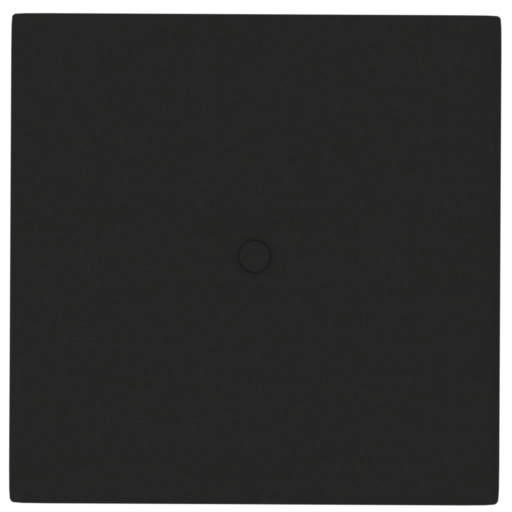 vidaXL Panouri de perete 12 buc. negru 30x30 cm țesătură 1,08m²