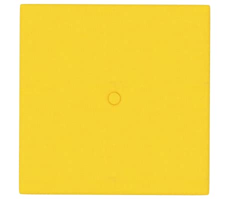 vidaXL Paneles de pared 12 uds tela amarillo claro 30x30 cm 1,08 m²