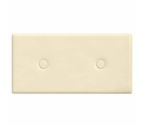 vidaXL Πάνελ Τοίχου 12 τεμ. Κρεμ 30 x 15 εκ. 0,54 μ² Συνθετικό Δέρμα