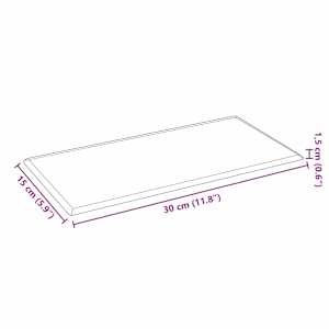 Nástěnný čelník 12 pcs Červená 30 x 15 cm Umělá kůže - obrázek 7