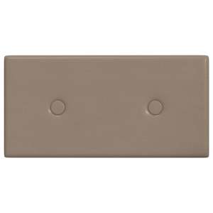 vidaXL Πάνελ Τοίχου 12 τεμ. Καπουτσίνο 30x15 εκ. 0,54 μ² Συνθ. Δέρμα