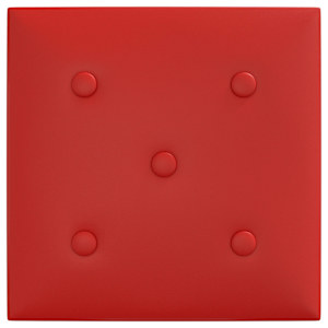 Nástěnný čelník 12 pcs Víno Červené 30 x 30 cm Umělá kůže - obrázek 4