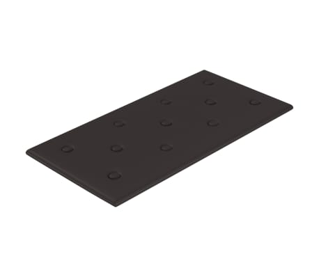 vidaXL Panouri de perete 12 buc. negru, 60x30 cm, piele eco 2,16 m²