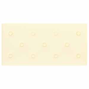 Nástěnný čelník 12 pcs Krémová 60 x 30 cm Umělá kůže - obrázek 4