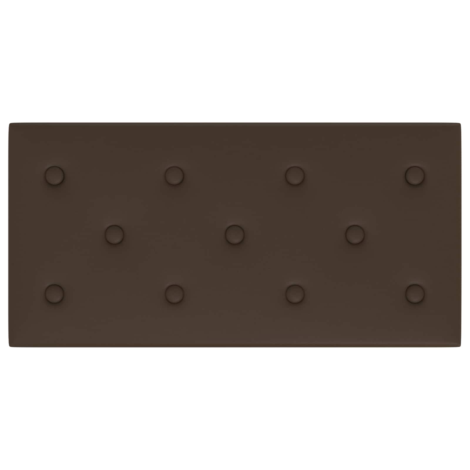 Nástěnný čelník 12 pcs Hnědá 60 x 30 cm Umělá kůže - obrázek 4