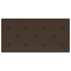 Nástěnný čelník 12 pcs Hnědá 60 x 30 cm Umělá kůže - obrázek 4