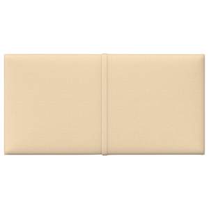 vidaXL Wandpanelen 12 st 0,54 m&sup2; 30x15 cm stof cr&egrave;mekleurig