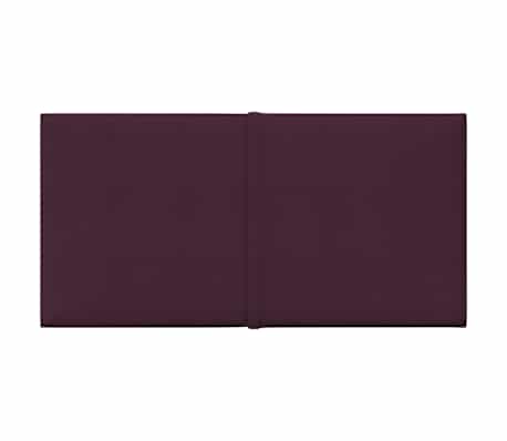 vidaXL Stenski paneli 12 kosov vijolični 30x15 cm blago 0,54 m&sup2;