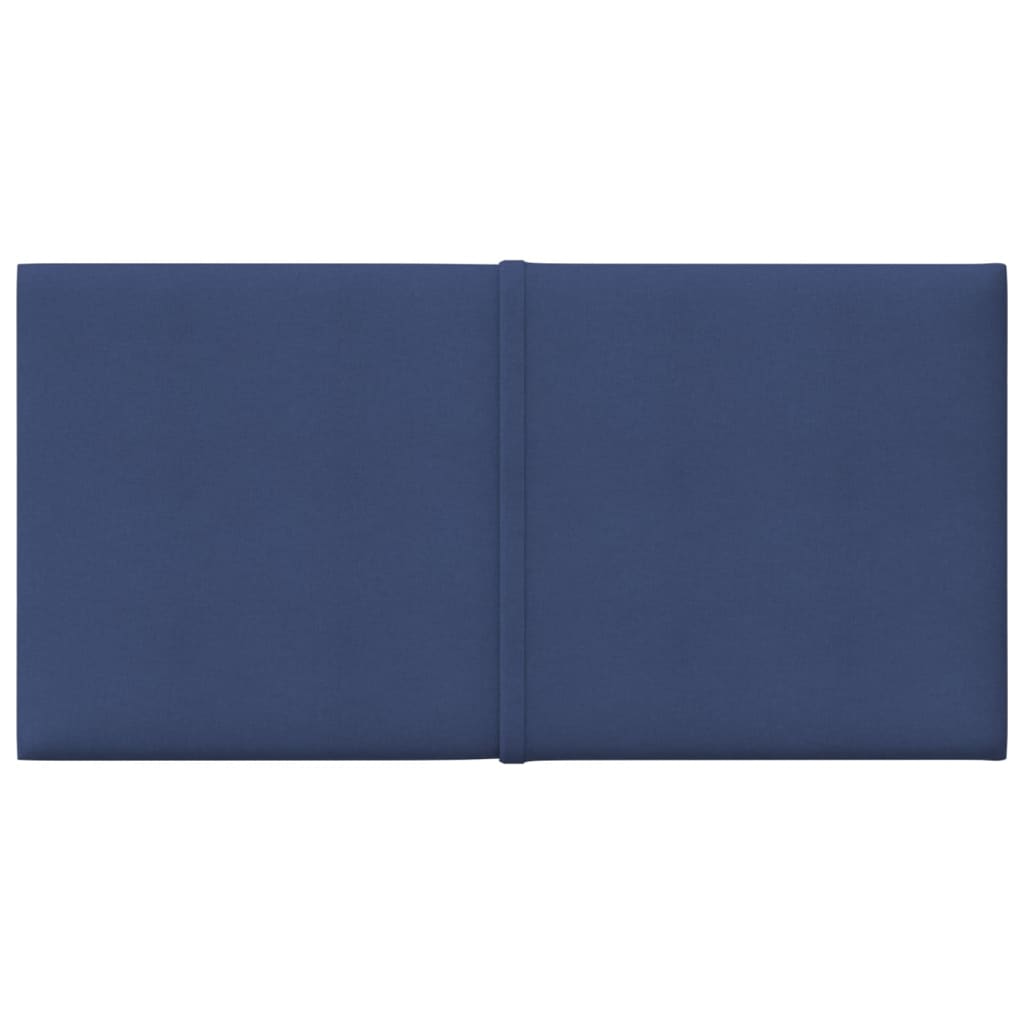 vidaXL Panele ścienne, 12 szt., niebieskie, 30x15 cm, tkanina, 0,54 m²