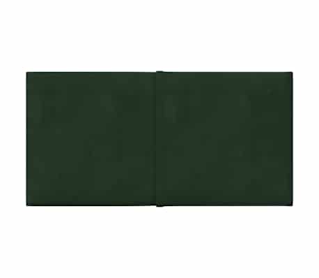 vidaXL V&auml;ggpaneler 12 st m&ouml;rkgr&ouml;n 30x15 cm sammet 0,54 m&sup2;