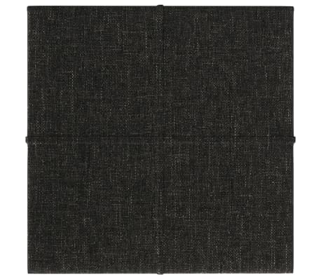 vidaXL Panouri de perete 12 buc. negru 30x30 cm țesătură 1,08m²