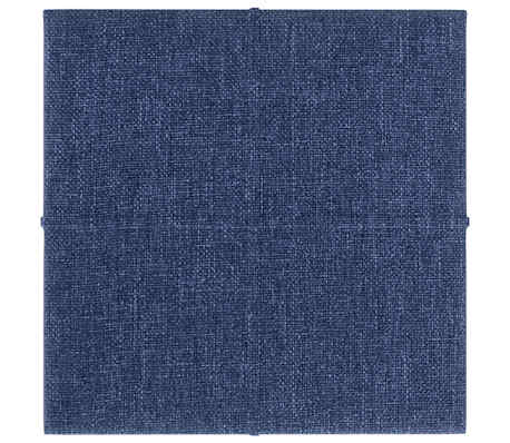 vidaXL Pannelli Murali 12 pz Blu 30x30 cm in Tessuto 1,08 m&sup2;