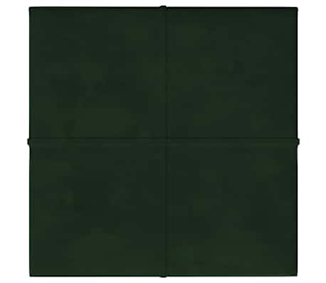 vidaXL Paneles de pared 12 uds terciopelo verde oscuro 30x30 cm 1,08m&sup2;