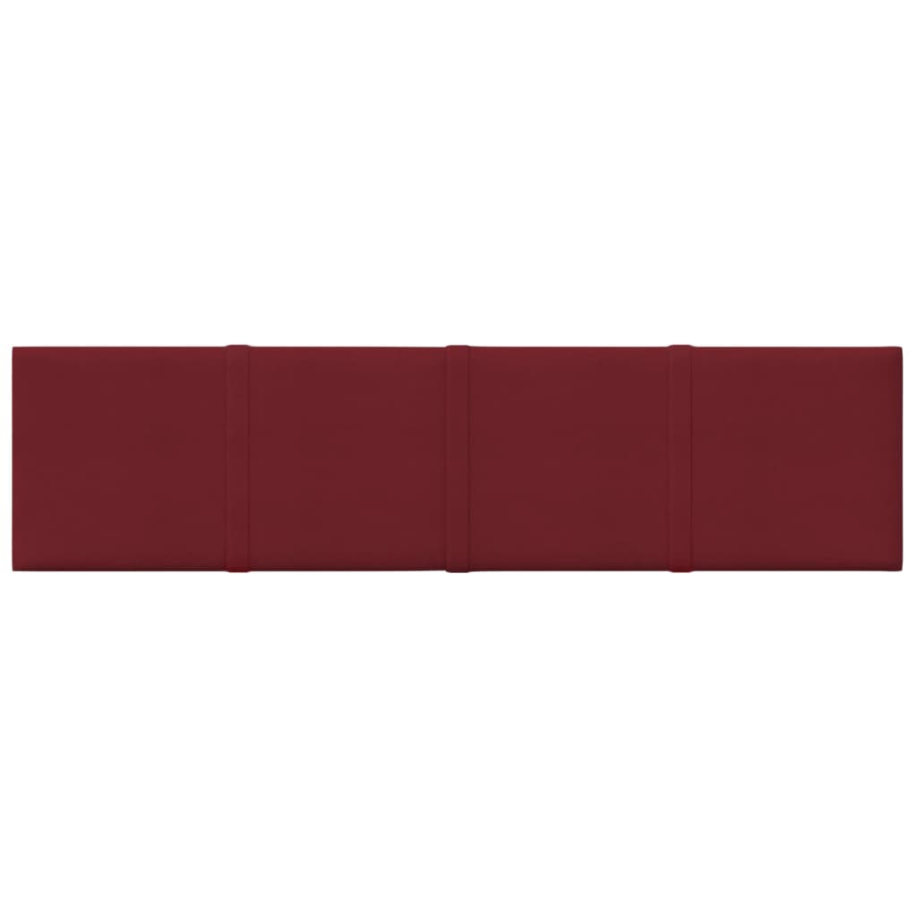 vidaXL Zidne ploče od tkanine 12 kom boja vina 60 x 15 cm 1,08 m²