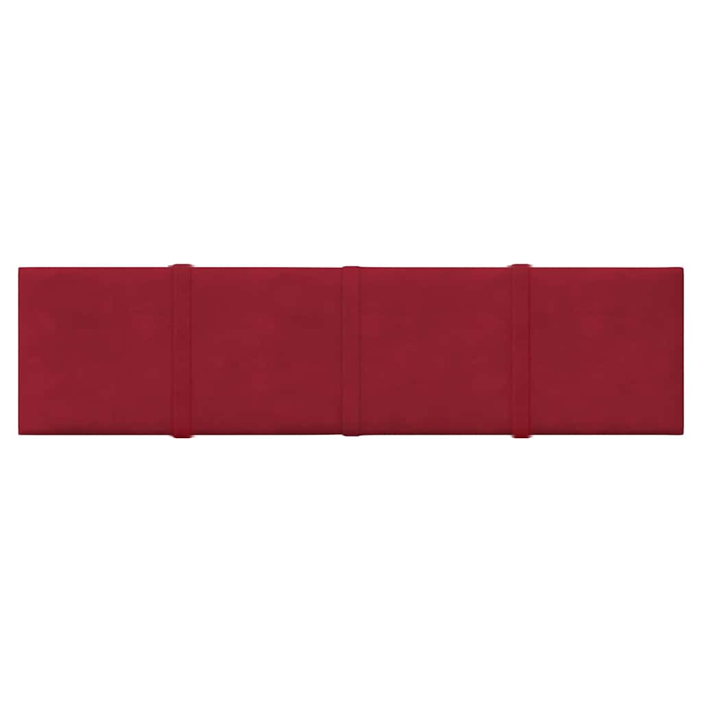 Thumbnail - vidaXL Wandpaneele 12 Stk. Weinrot 60x15 cm Samt 1,08 m²