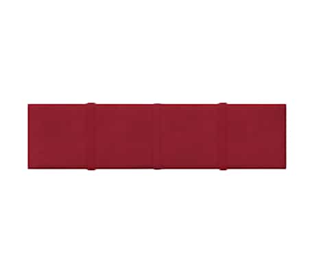 vidaXL N&aacute;stenn&eacute; panely 12 ks v&iacute;novočerven&eacute; 60x15 cm zamat 1,08 m&sup2;