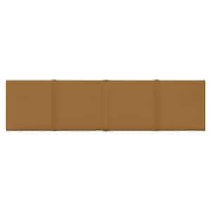 Nástěnný čelník 12 pcs Hnědá 60 x 15 cm samet - obrázek 4