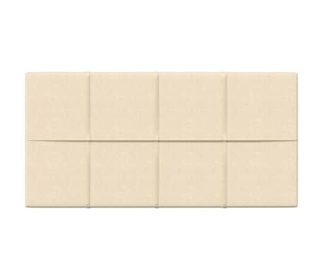 vidaXL Wandpaneele 12 Stk. Creme 60x30 cm Stoff 2,16 m²