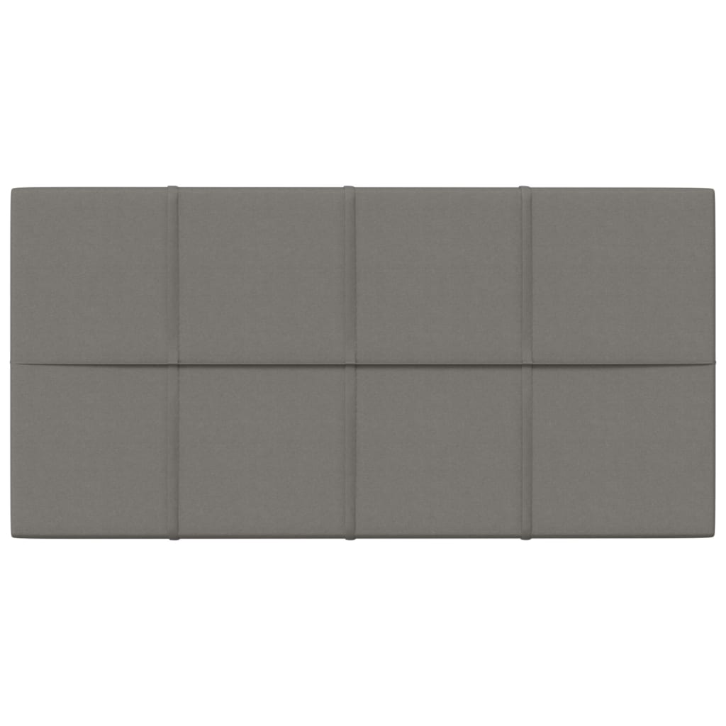 vidaXL Painel de parede 12 pcs 60x30 cm tecido 2,16 m² cor cinza-claro