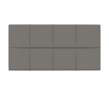 vidaXL Stenski paneli 12 kosov svetlo sivi 60x30 cm blago 2,16 m²