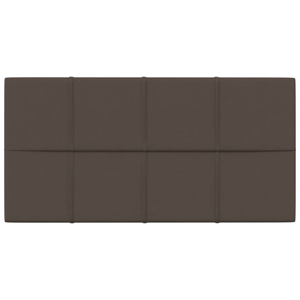 vidaXL Panneaux muraux 12 pcs Taupe 60x30 cm Tissu 2,16 m²