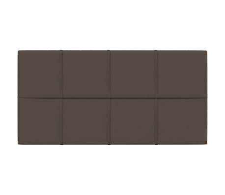 vidaXL Panneaux muraux 12 pcs Taupe 60x30 cm Tissu 2,16 m²