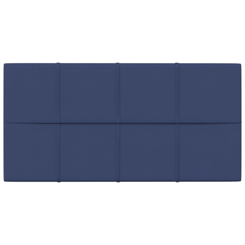vidaXL Väggpaneler 12 st blå 60x30 cm tyg 2,16 m²