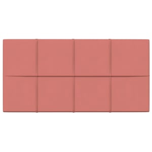 vidaXL Πάνελ Τοίχου 12 τεμ. Ροζ 60x30 εκ. 2,16 μ² Βελούδο