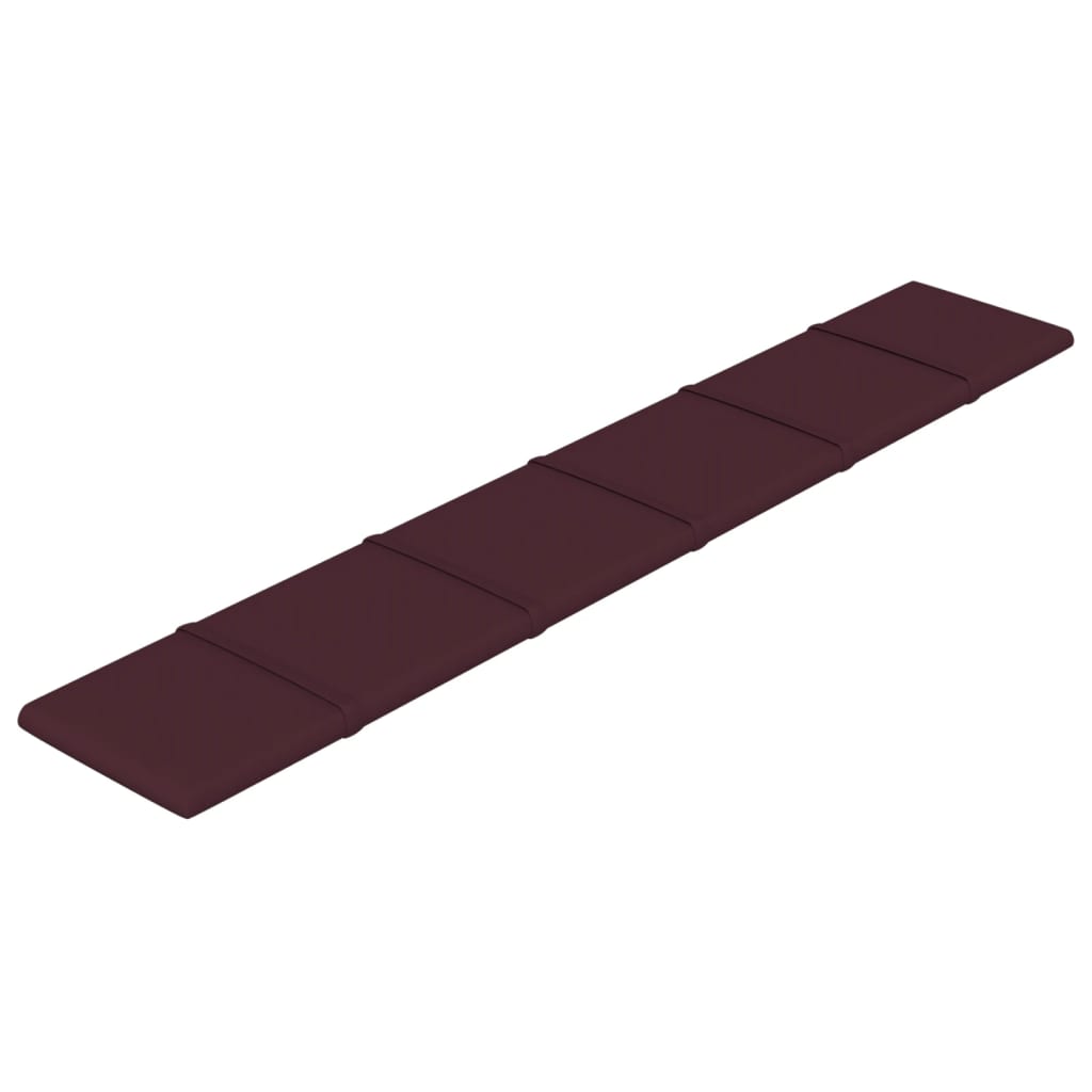 vidaXL Panneaux muraux 12 pcs Violet 90x15 cm Tissu 1,62 m²