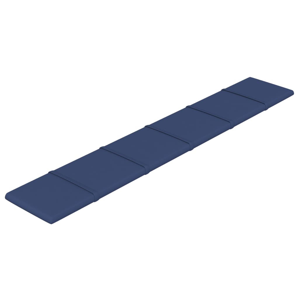 vidaXL Paneles de pared 12 uds tela azul 90x15 cm 1,62 m²