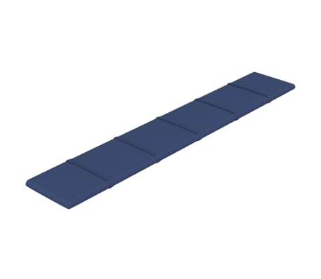 vidaXL Paneles de pared 12 uds tela azul 90x15 cm 1,62 m²