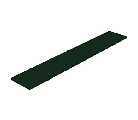 vidaXL Paneles de pared 12 uds terciopelo verde oscuro 90x15 cm 1,62m&sup2;
