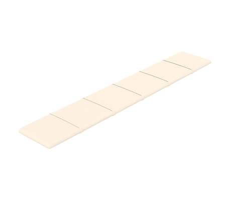 vidaXL Πάνελ Τοίχου 12 τεμ. Λευκό 90x15 εκ. 1,62 μ² Βελούδινα