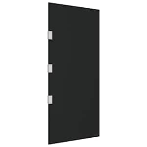 vidaXL sidepaneler til d&oslash;rbaldakin 2 stk. h&aelig;rdet glas sort