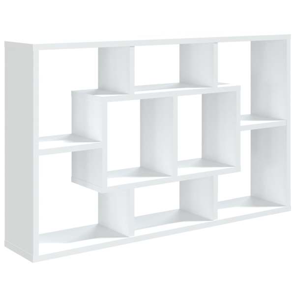 vidaXL seinariiul, valge, 85 x 16 x 52,5 cm, tehispuit